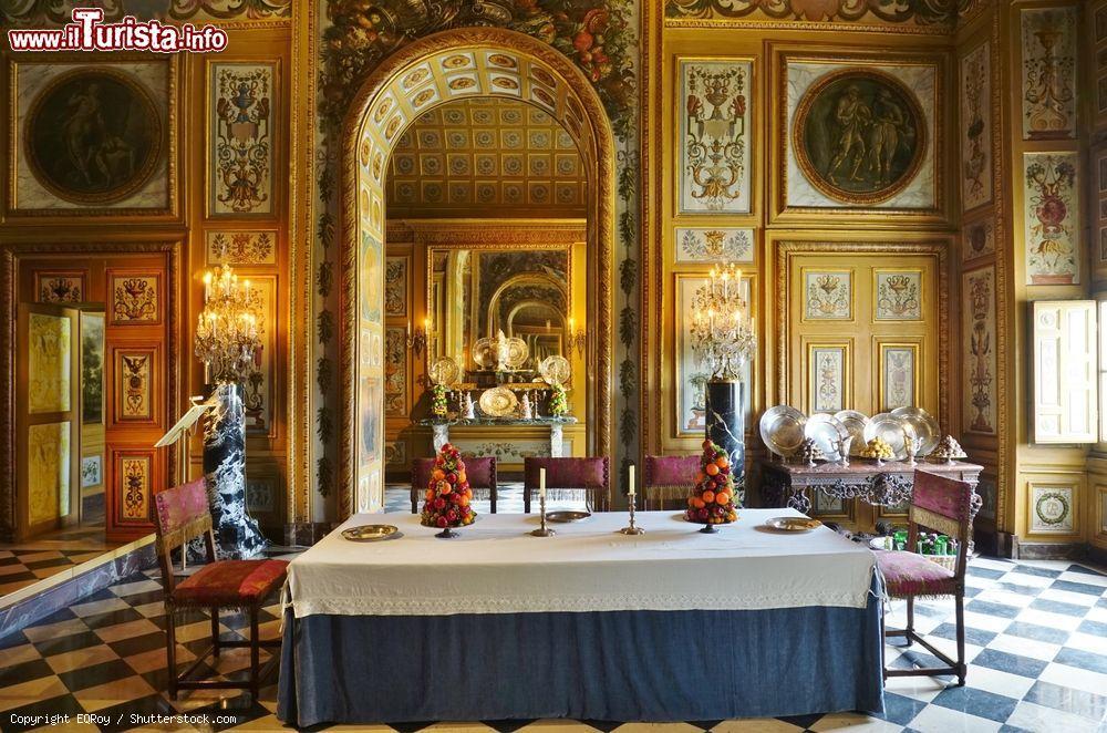 Immagine I sontuosi interni del  Castello di Vaux le Vicomte in Francia a Melun, 55 km da Parigi - © EQRoy / Shutterstock.com