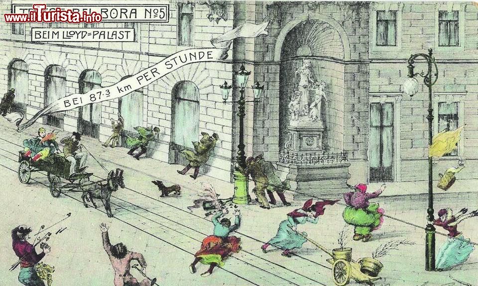 Immagine Simpatiche e storiche cartoline di Trieste, esposte al Museo della Bora - © Museo della Bora