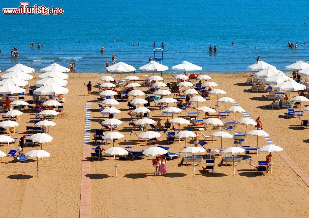 Immagine La spiaggia delle Terme di Margherita di Savoia in Puglia
