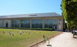 Le vetrate del Museo dell'Orangerie a Parigi, Francia. Situato lungo la Senna, questo museo ospita opere di Monet ma anche di Cézanne, Renoir, Matisse, Modigliani e Picasso - © ...