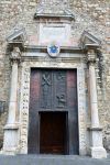 Portale di ingresso alla Cattedrale di Taormina dedicata a San Nicola - April 24 2017 Taormina, Italy - © maudanros / Shutterstock.com