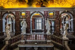 Interno del palazzo di Drottningholm a Stoccolma, ...