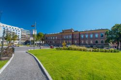 Veduta panoramica della National Gallery di Norvegia, Oslo. In questo museo si trovano opere di artisti norvegesi, fra cui Munch, e di pittori stranieri del calibro di Picasso, El Greco, Van ...