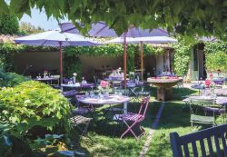 II ristorante del Centro Botanico Moutan di Vitorchiano nel Lazio