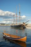 Barche nel fiordo di Oslo