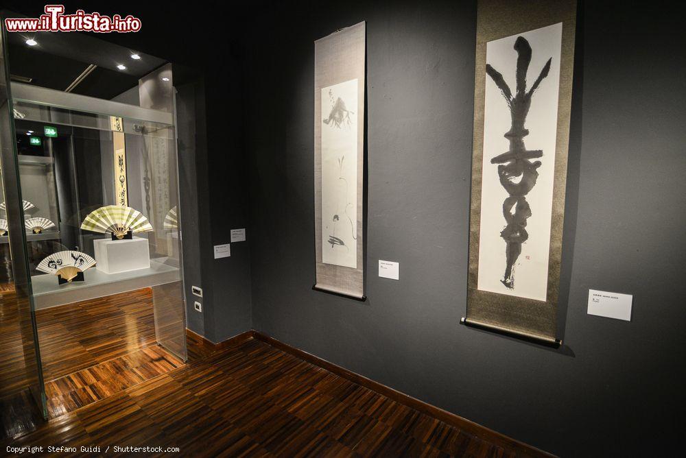 Immagine Turin, Italy- March 3, 2017: Preview release of the Exhibition Shodo, Japanese calligraphy contemporary masters at Mao in Turin, Italy - © Stefano Guidi / Shutterstock.com