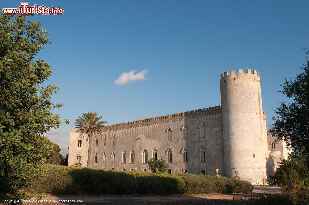 Immagine Il castello di Donnafugata, provincia di Ragusa, con la luce del pomeriggio (Sicilia): l'edificio si estende su un'area di circa 2500 metri quadrati - © Stefano Heusch / Shutterstock.com