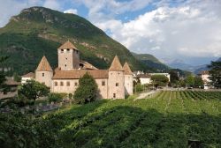 I vigneti circondano il complesso di Castel Mareccio a Bolzano, capoluogo dell'Alto Adige