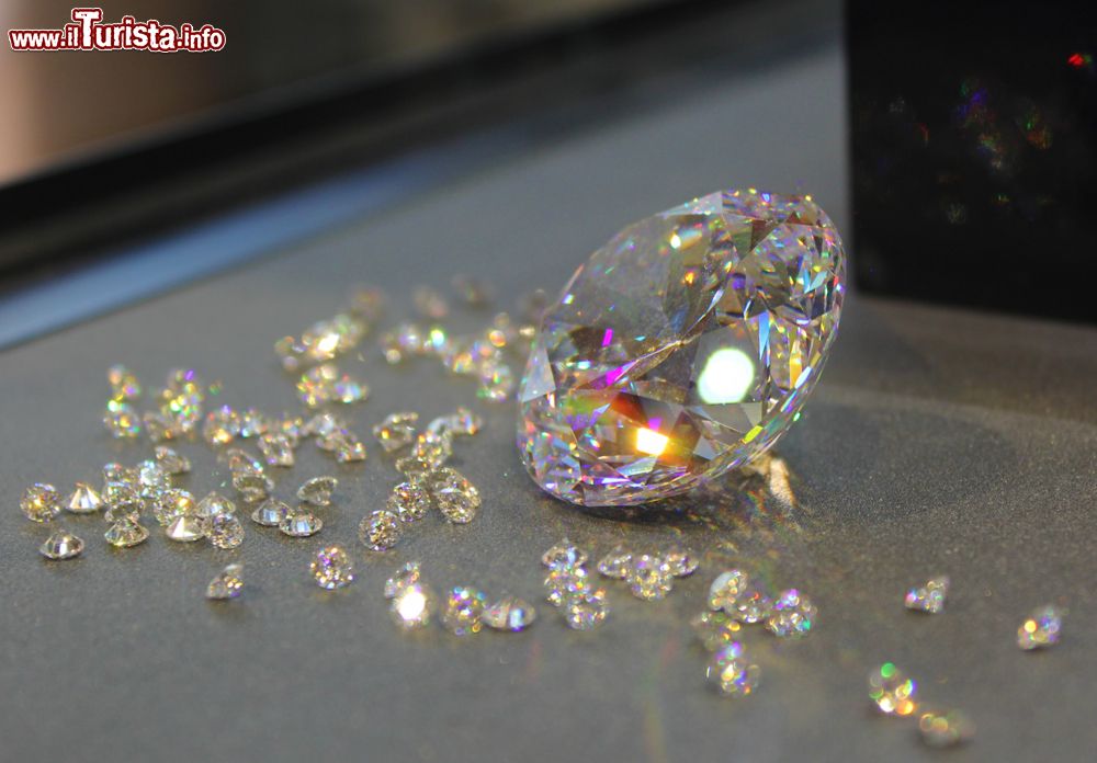 Immagine Particolare di alcuni diamanti al Diamond Museum di Amsterdam, Olanda.