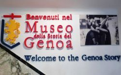 Ingresso al Museo del Genoa Calcio a Genova, una delle squadre più antiche del mondo