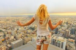 Il panorama mozzafiato visto da OUE Skyspace, Downtown Los Angeles