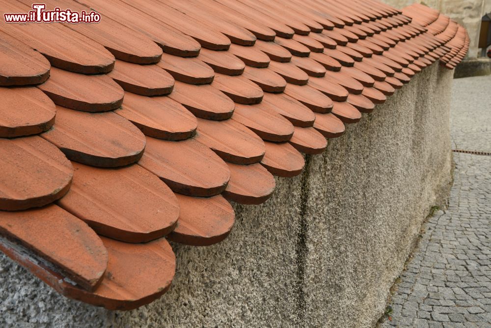 Immagine Particolare delle tegole del complezzo abbaziale di Novacella a Varna