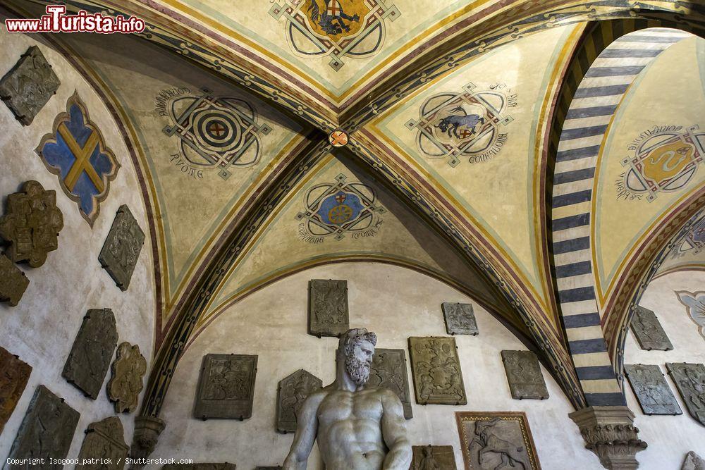 Immagine Volta a crociera nel Museo del Bargello di Firenze, Toscana, con stemmi dipinti - © Isogood_patrick / Shutterstock.com