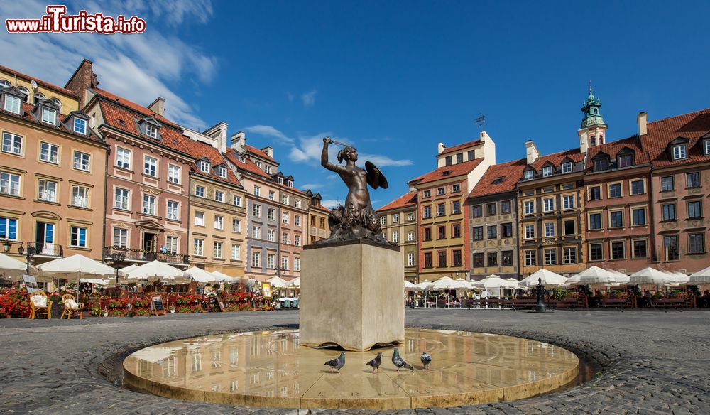 Immagine La spettacolare Piazza del Mercato in centro a Varsavia