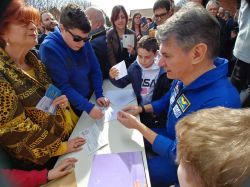 L'Astronauta Paolo Nespoli in visita al Parco di Volandia a Somma Lombardo