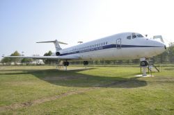 Un velivolo dell'Aeronautica Militare Italiana esposto nel Parco di Volandia a Somma Lombardo, nei pressi della Malpensa