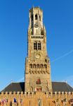 Il Belfort, torre medievale nel cuore di Bruges, Fiandre, Belgio. Un tempo ospitava un tesoro e l'archivio comunale.
