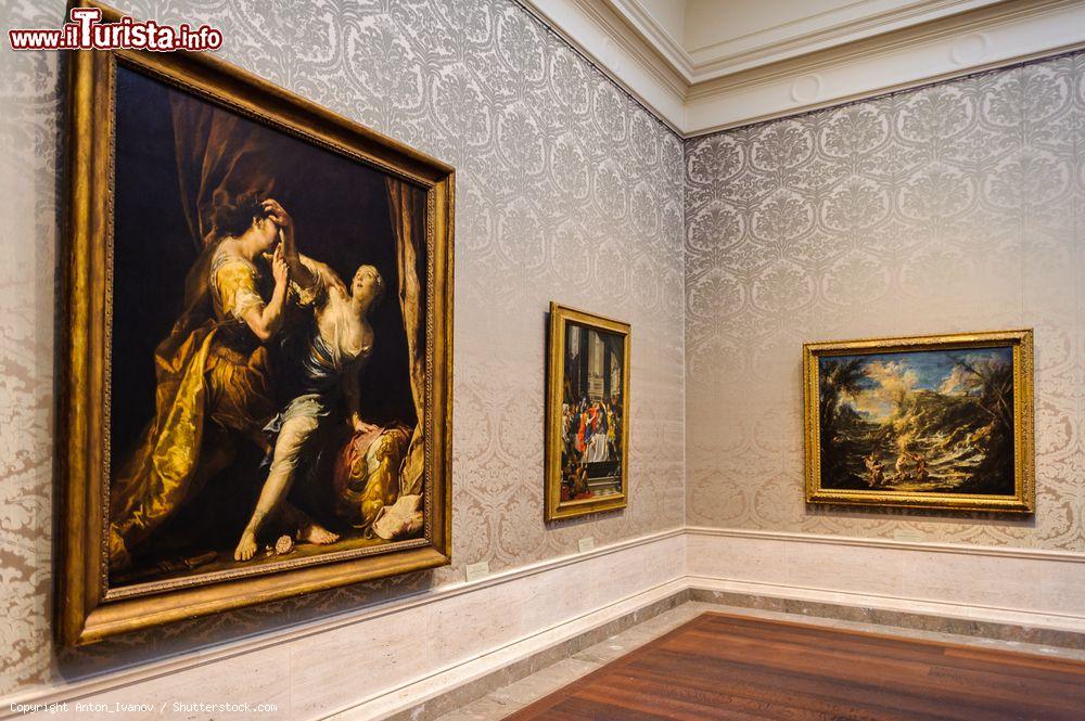 Immagine Quadri antichi esposti alla National Gallery of Art di Washington, USA. Questo spazio museale si è formato grazie alla donazione di grandi collezionisti americani e di alcune fondazioni - © Anton_Ivanov / Shutterstock.com