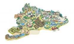 La mappa del parco divertimenti del Tusenfryd Amusement Park ad Oslo in Norvegia  - © sito ufficiale