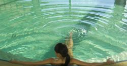 Una delle piscine con acqua di mare alle Terme Marine di Grafo, Friuli Venezia Giulia