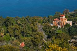 Vista dall'alto di Capo Mortola, Villa Hanbury e i suoi giardini botanici - May 11 2012: Villa Hanbury - © Bernd Zillich / Shutterstock.com