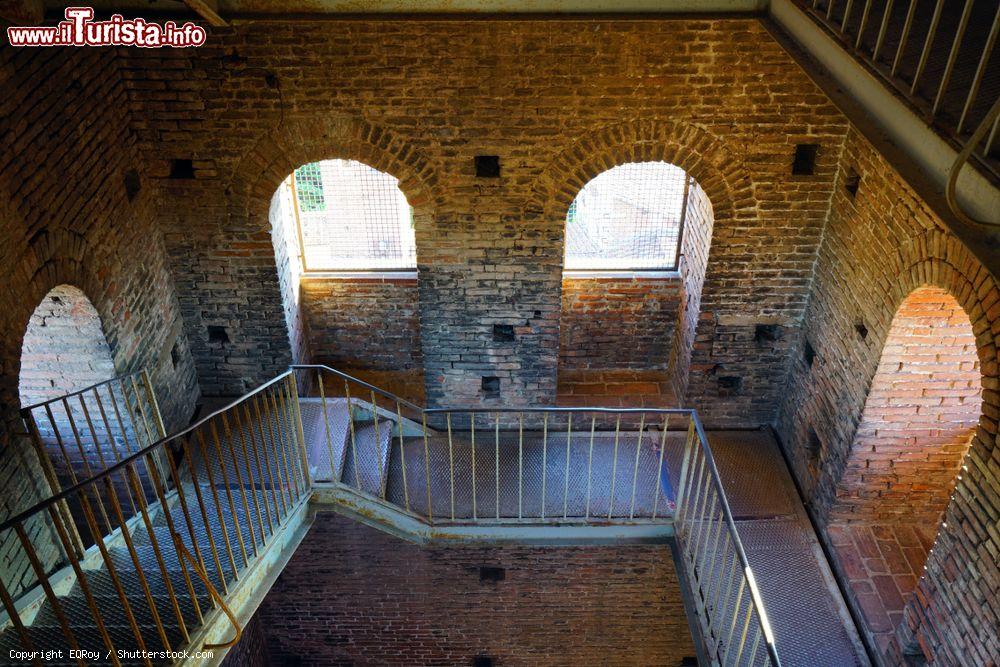 Immagine Vista interna della Torre Guinigi di Lucca, uno dei punti panoramici migliori sul centro storico - © EQRoy / Shutterstock.com