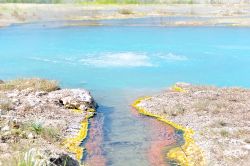 La sorgente termale delle Terme del Bullicame a Viterbo