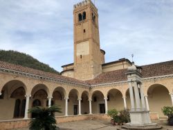 Uno scorcio del Chiostro dell'Abbazia di Praglia a Teolo (Padova)