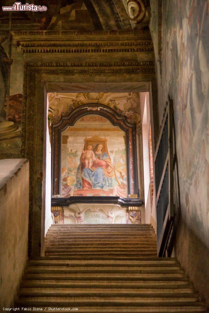 Immagine La Madonna della buonanotte di Bernardino Luini  si trova dentro al complesso dell'Abbazia di Chiaravalle a Milano - © Fabio Diena / Shutterstock.com