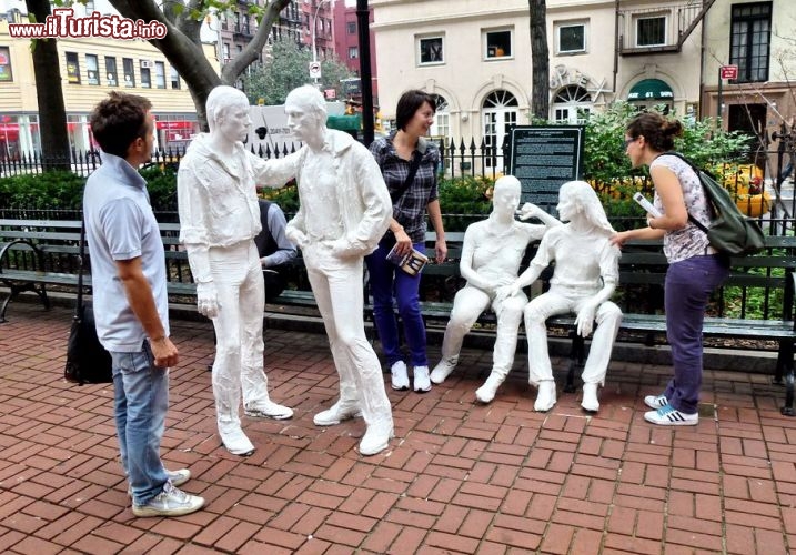 Christopher Park, Greenwich Village: Gay Liberation Statues