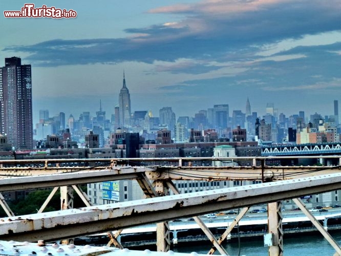 Empire State Bulding visto dal ponte di brooklyn