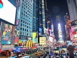 Times Square, New York City by night