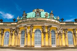 Il corpo principale del Sanssouci Palace, la residenza estiva del re di Prussia voluta da Fedrico II il Grande