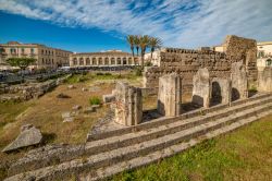 Isola di Ortigia, Siracusa: le rovine del Tempio di Apollo