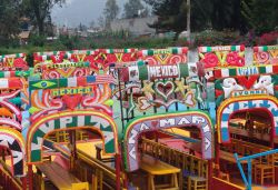 Le trajineras sono imbarcazioni colorate tipiche di Xochimilco, uno dei ditretti meridiionali di Città del Messico.
