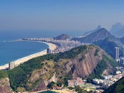 La spiaggia di Copacabana a Rio de Janeiro