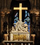 L'altare maggiore di Notre Dame de Paris si trova ...