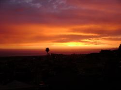 Tramonto sul Pacifico da Morro Bay