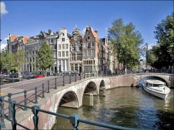 Ponte sui canali di amsterdam
