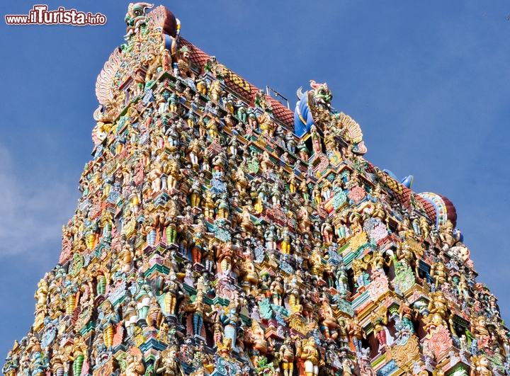 Tempio di Meenakshi, Madura, India - Questo luogo sacro Indù si trova nello stato del Tamil Nandu, nel sud-est dell'india