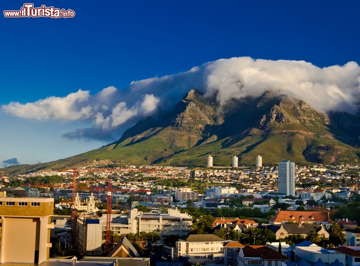 Cape Town: la famosa Table Mountain, Sudafrica -  La sua forma piatta la rende facile da riconoscere anche a distanza