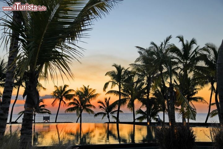 Un magico tramonto a Mauritius