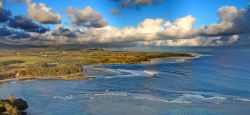 L'Isola di Mauritius vista dall'elicottero