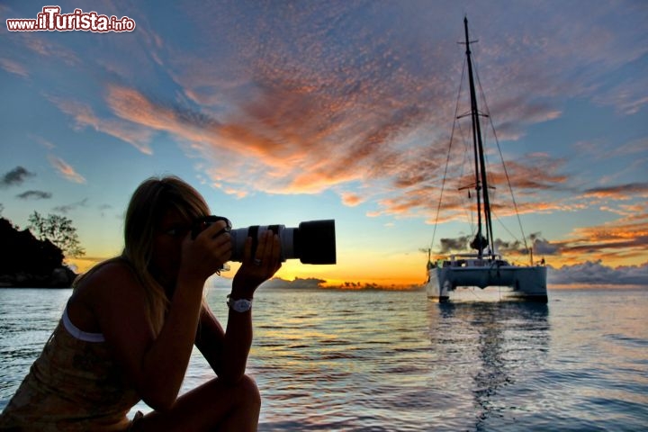 Un magico tramonto alle Seychelles  - copyright Donnavventura