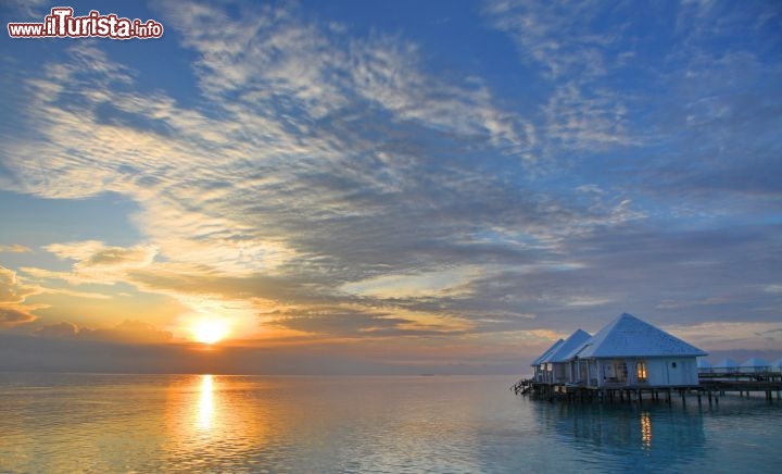 Un altro magico tramonto alle Maldive
