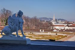 Giardini del Belvedere vedere vista su Vienna ...