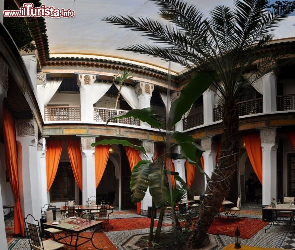Dentro a un Riad a Marrakech