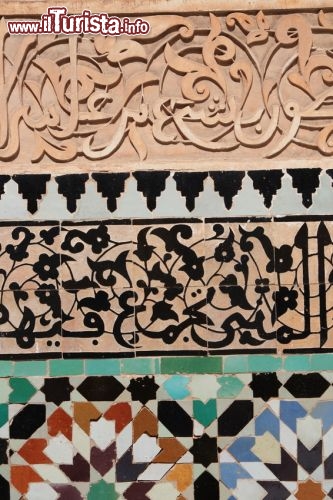 Dettaglio mosaico Medersa Ben Youssef, Marrakech