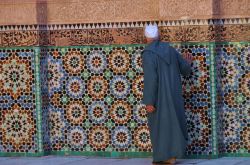 Medersa Ben Youssef Marrakech dettaglio patio ...