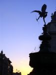 La fontana di cupido a Piccadilly Circus